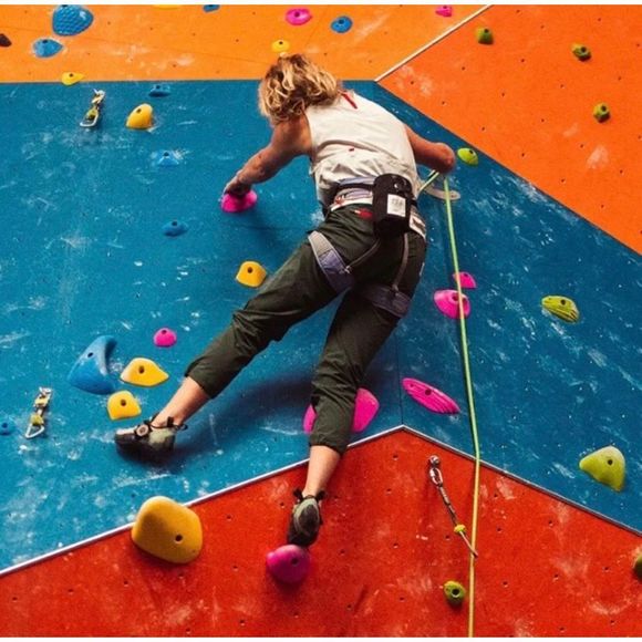 Topo Designs Womens Climb Pants Size L Organic Cotton Outdoor Hiking NWT Green - Picture 2 of 12